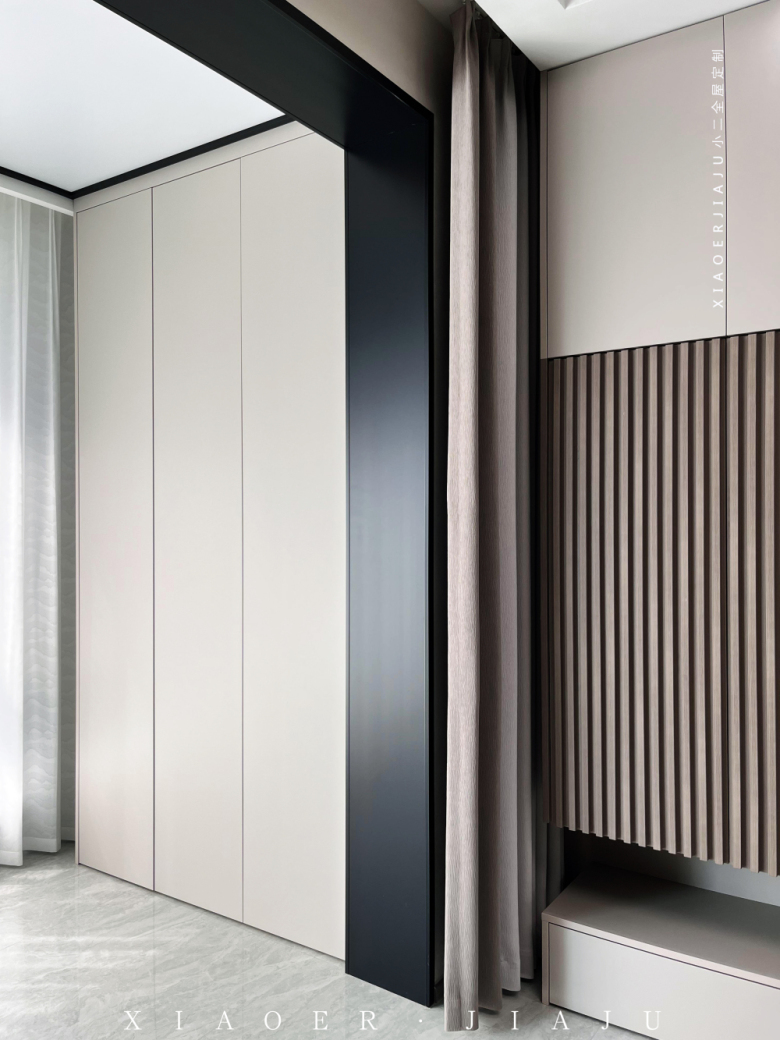 【小二家居1754 全屋定制】宜興山水九城 現(xiàn)代簡約-櫥柜衣柜定制家具 生產(chǎn)流程跟進